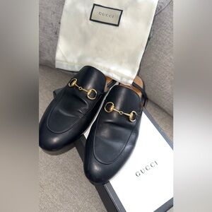 Gucci Princetown Horsebit Leather Mules Black – Authentic – With Box & Dust Bag